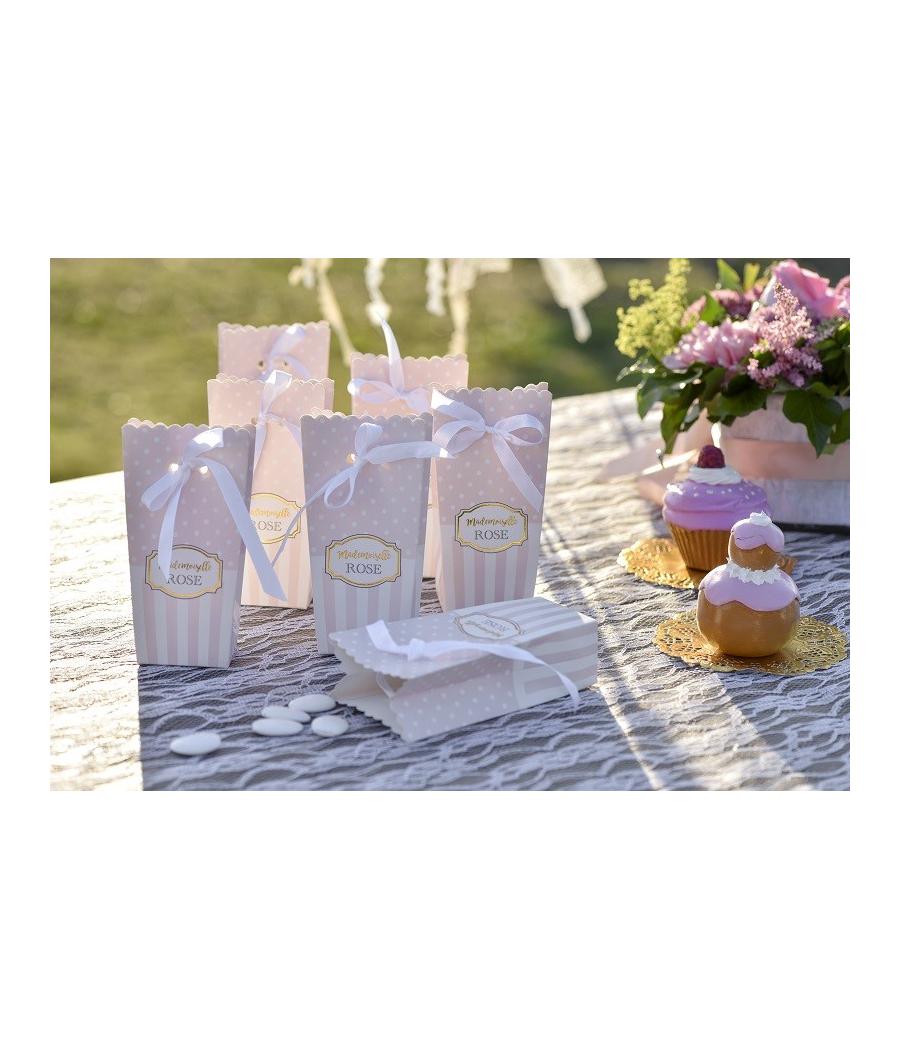 Boite Baby Shower "Mademoiselle Rose" 6 pièces