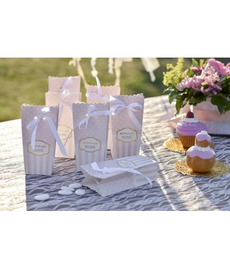 Boite Baby Shower "Mademoiselle Rose" 6 pièces