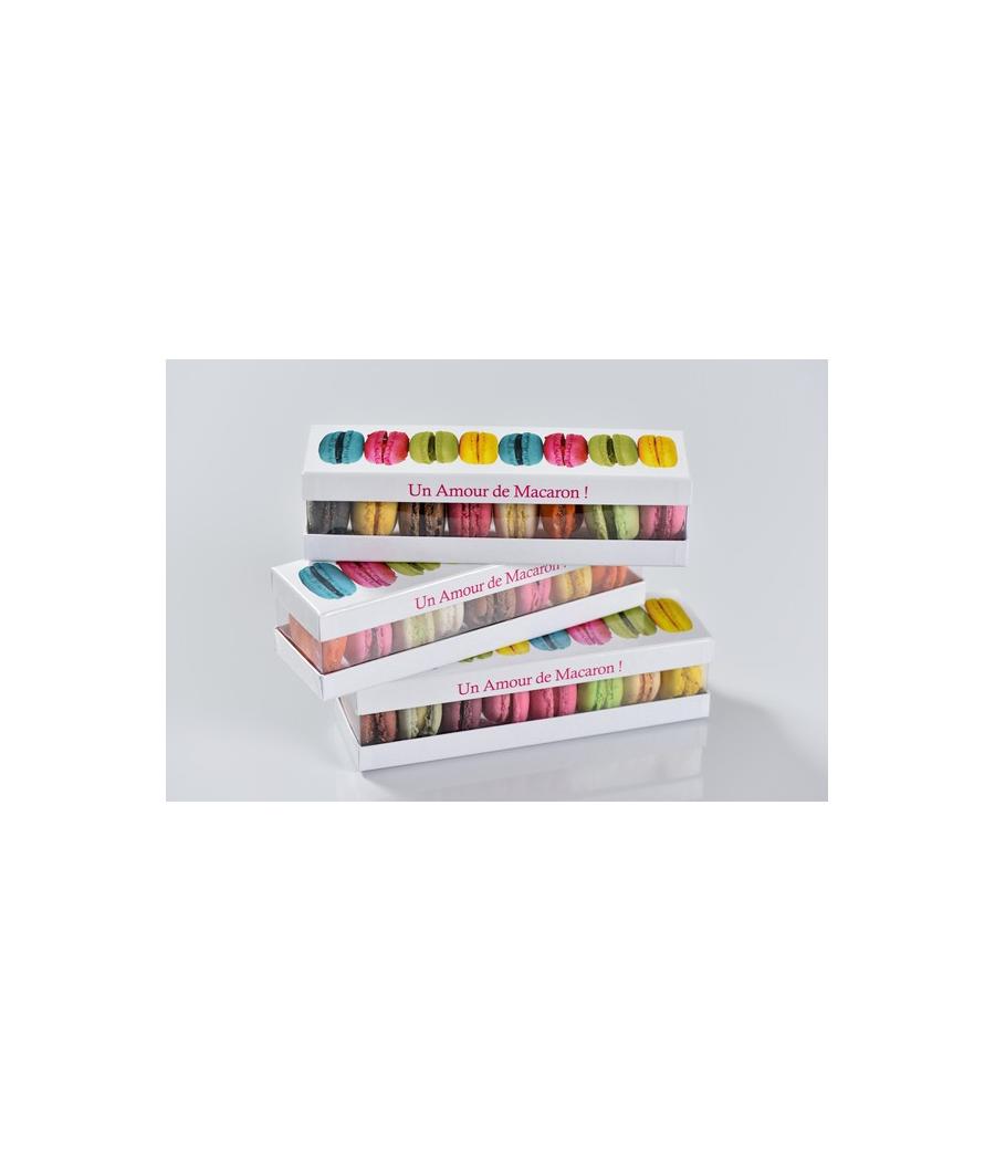 Boite macarons multicolore