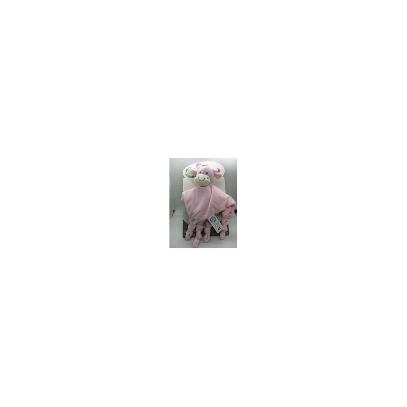 Doudou girafe rose