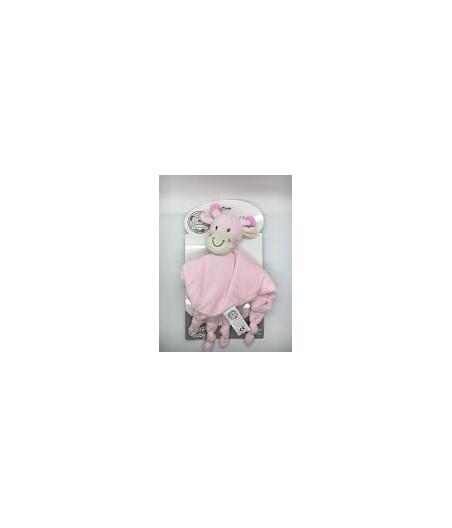 Doudou rose girafe tout doux