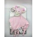 Doudou rose girafe tout doux