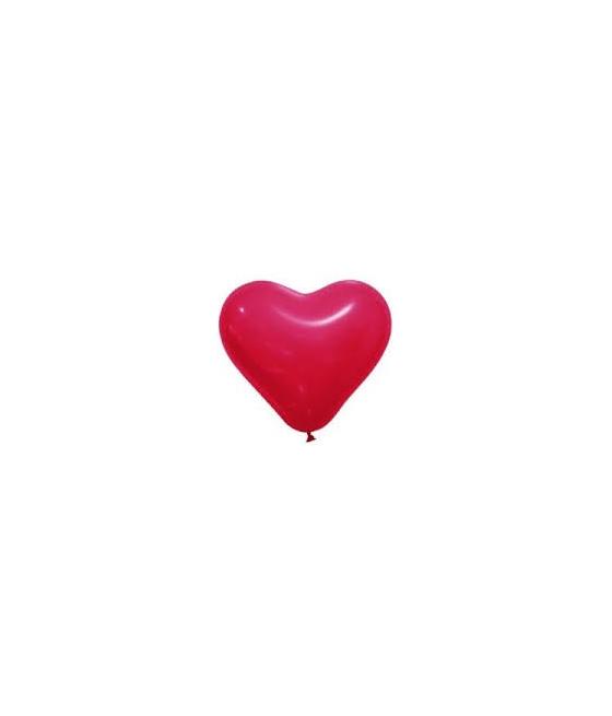 Ballon opaque forme coeur  Rouge 