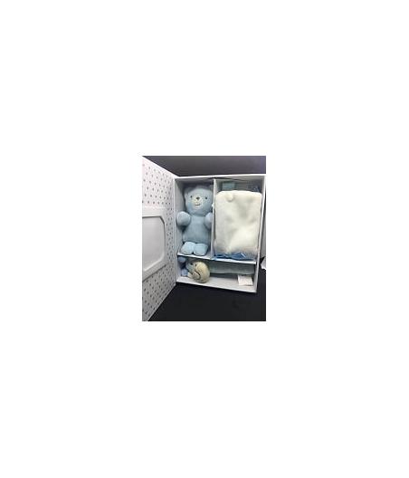 boite cadeau naissance bleu