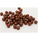 Boules deco pailletees   marron 