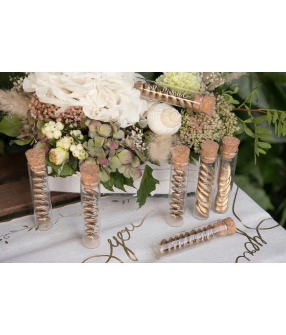 48 Eprouvette Just Married métallisé