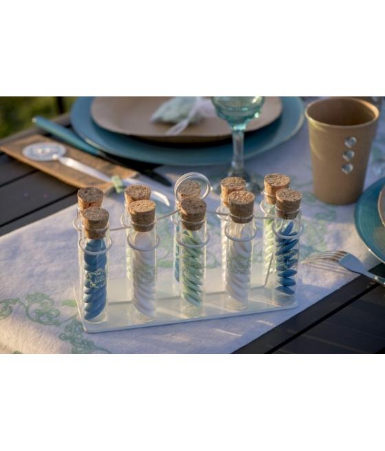 Porte éprouvettes blanc