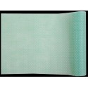 Chemin de table plumetis vert d'eau