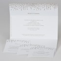 Faire part feuille dorée Avec impression