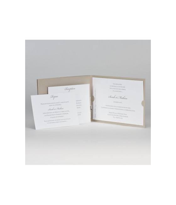 Faire part dentelle blanc