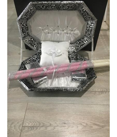 bougies roses