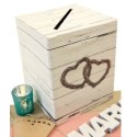 Tirelire mariage romantica 