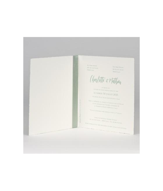 Faire-part Aquarelle vert d'eau