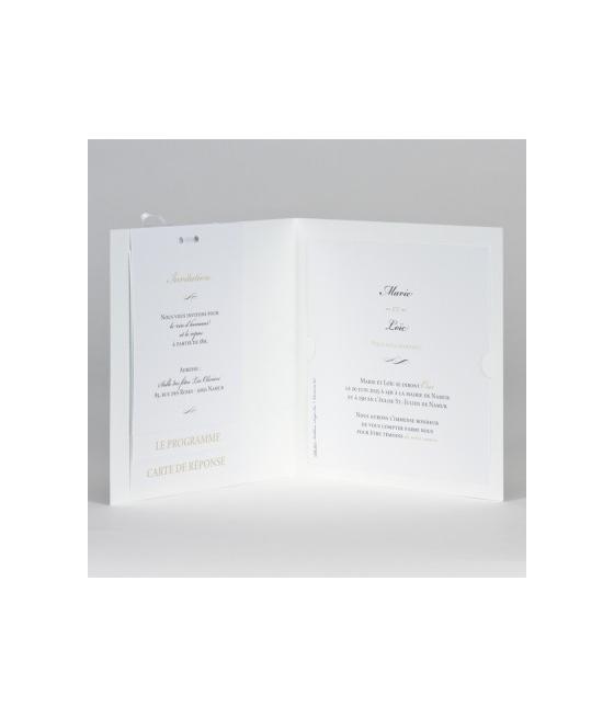 Faire-part blanc OUI avec photo