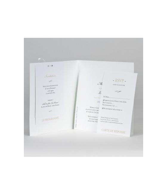 Faire-part blanc OUI avec photo