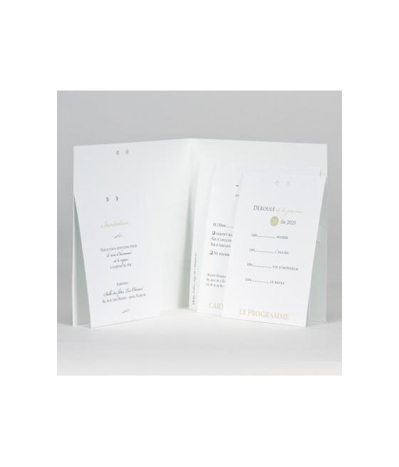 Faire-part blanc OUI avec photo