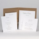 Faire-part élégant Notre Mariage - kraft