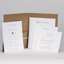 Faire-part élégant Notre Mariage - kraft