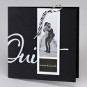 Faire-part noir OUI avec photo