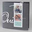 Faire-part gris foncé OUI avec photo