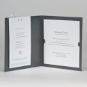 Faire-part gris foncé OUI avec photo