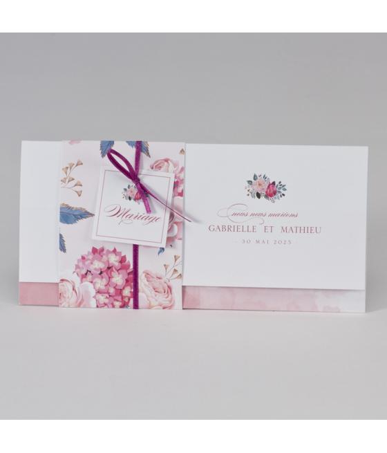 Faire-part La pochette fleurie