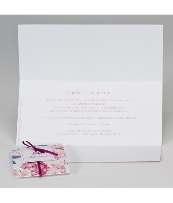 Faire-part La pochette fleurie