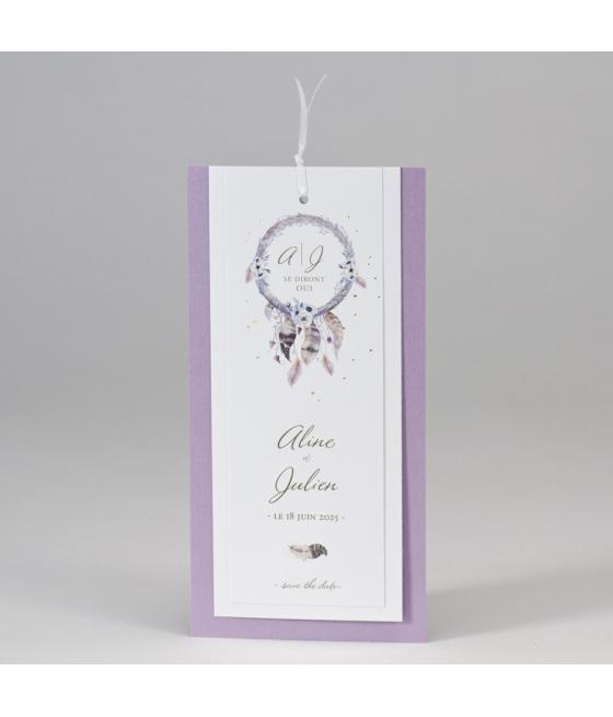 Faire-part pochette fleurie