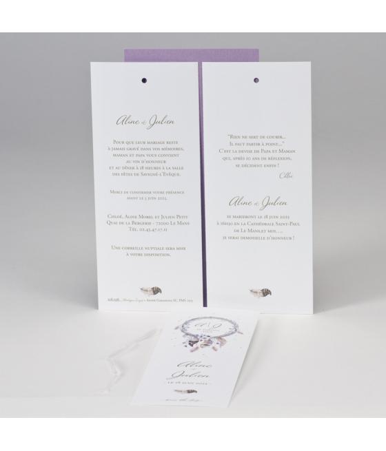 Faire-part pochette fleurie