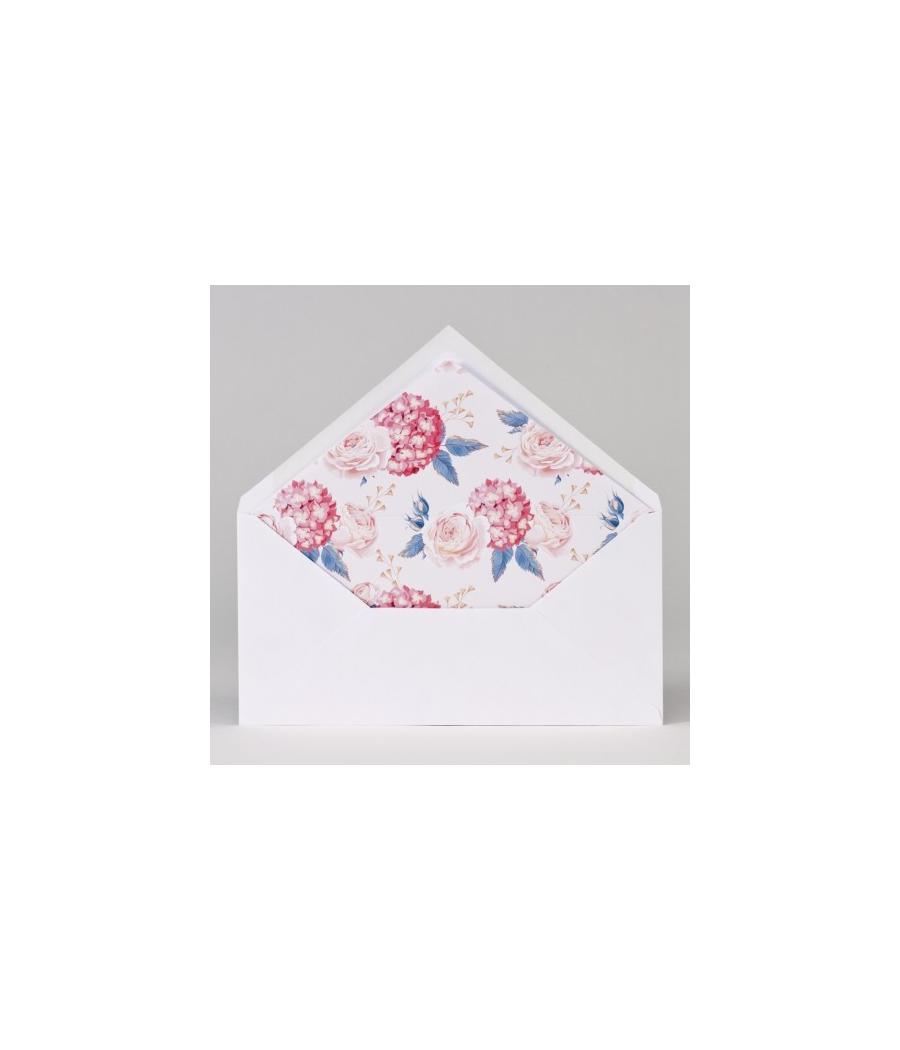 Faire-part pochette fleurie