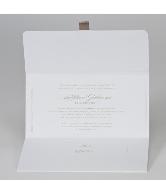 Faire-part Confettis dorés