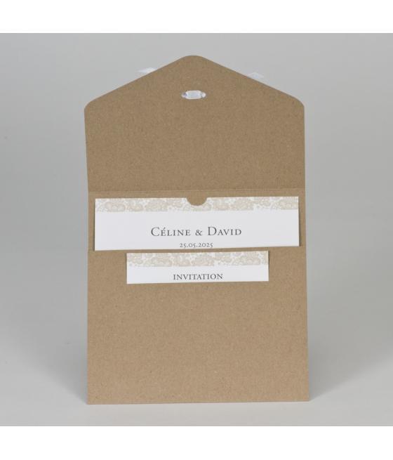 Mariage kraft-dentelle