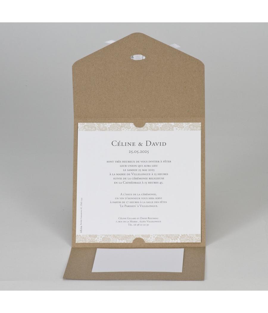 Mariage kraft-dentelle