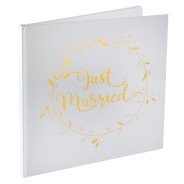 Livre d'or Just married métallisé