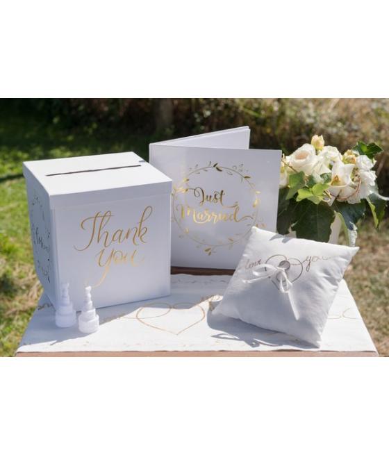 Tirelire Just Married métallisé