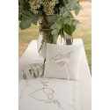 Coussin Just Married métallisé