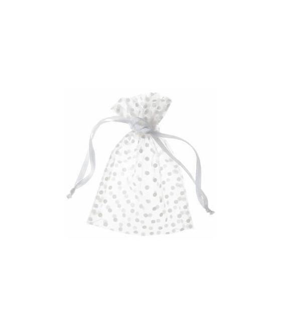Sachet pois blancs Blanc