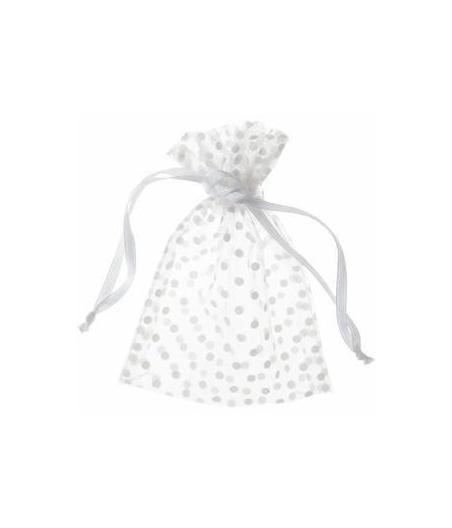 Sachet pois blancs Blanc