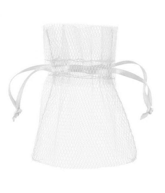 Sachet tulle blanc