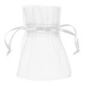 Sachet tulle blanc