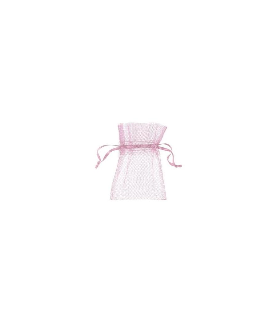 Sachet tulle rose