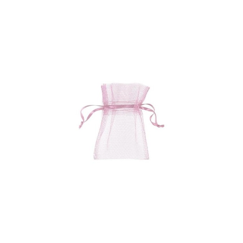 Sachet tulle rose