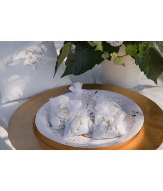 Sachet Just Married métallisé