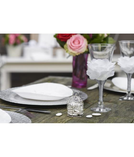 Bonbonnière cage Argent (Sachet de 2 pièces)