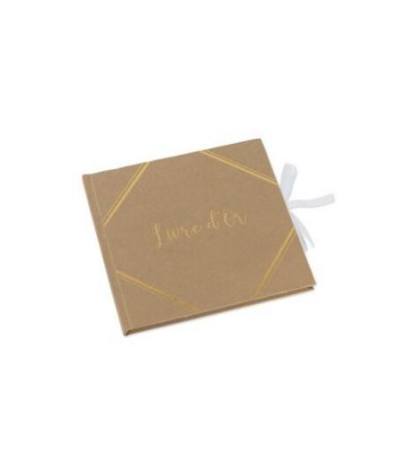 Livre d'or Kraft dorure