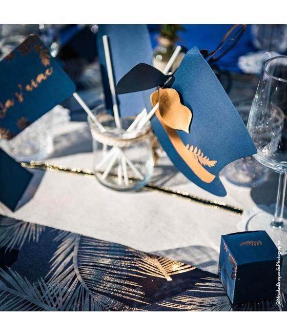 Kit photobooth fougères Marine et Cuivre