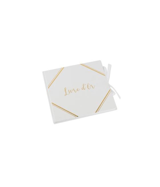 Livre d'or blanc avec dorure