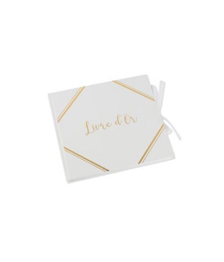 Livre d'or blanc avec dorure