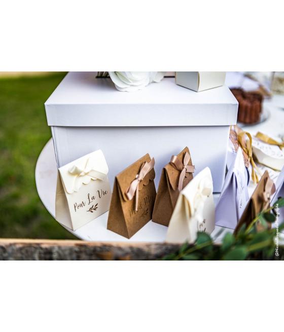 10 boites kraft mots d'amour