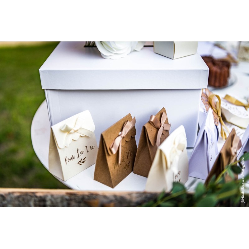 10 boites kraft mots d'amour